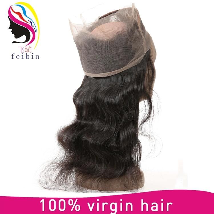 Natural Color Brazilian Virgin Human Hair Products 360 Lace Closure