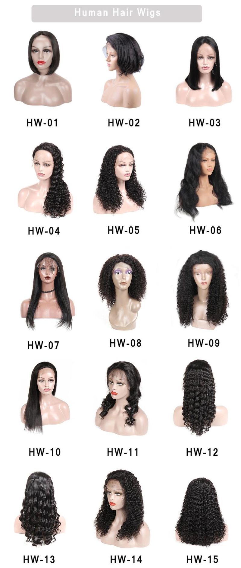 10A Brazilian Lace Wig Natural Black Virgin Hair Full Lace Wig Human Hair Wig