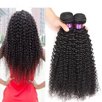 Mongolian Afro Kinky Curly Weave Human Hair Bundles Natural Black Color 1 Piece Non-Remy Hair 10-24inch