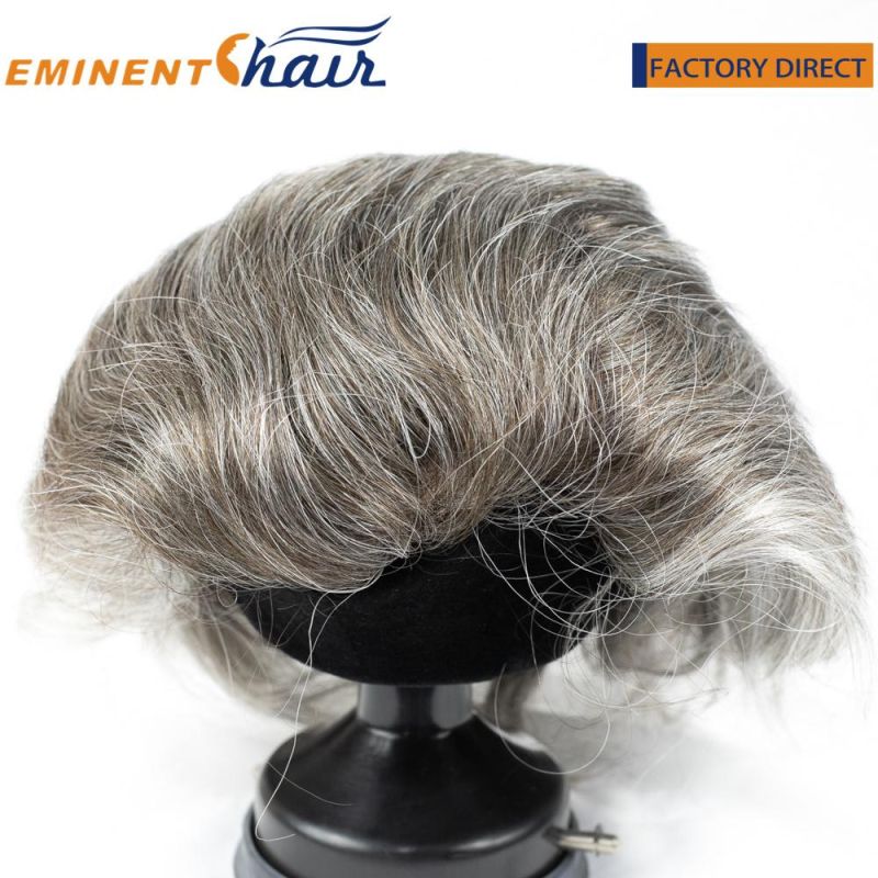 All Backwards Toupee Fine Mono with PU and Scallop Ez-on Front Topper