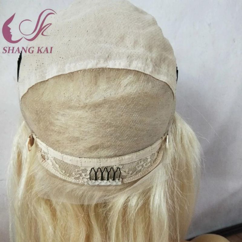 Wholesale Human Peruvian Hair Transparent Lace Blonde Color613 Lace Front Frontal Wigs Full Lace Wigs