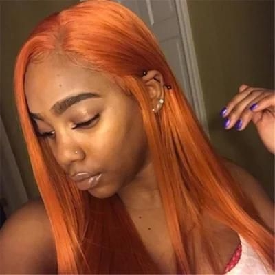Kbeth Wholesale Orange Hair Tress Extension 100% Real Hair Straight Hair Suitable for Women 8-28 Inch Remy1/3/4 Strands Bundles