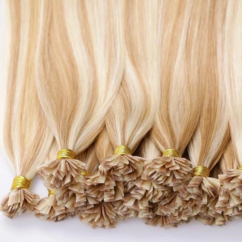 100PCS U Shape Keratin Glue Nail Tip Hair for Woman Extensions 3 Colors