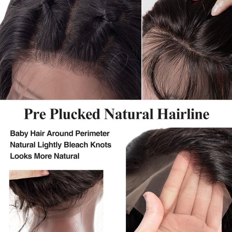Angelbella 100% Virgin Natural Remy Hair Bone Straigh Curly Human Hair Middle U Part Wigs for Black Women