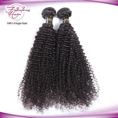 Natural Black Color Brazilian Virgin Remy Human Hair Kinky Curly