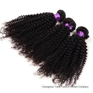 Quad Weft Kinky Curly Remy Clip in Hair Extensions