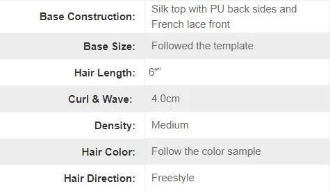 Lws014: Human Hair Injected Lace Hair Replacement for Men