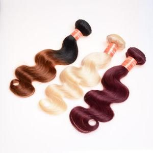 Fast Shipping Body Wave Two Tone Ombre Colored Mongolian Human Hair