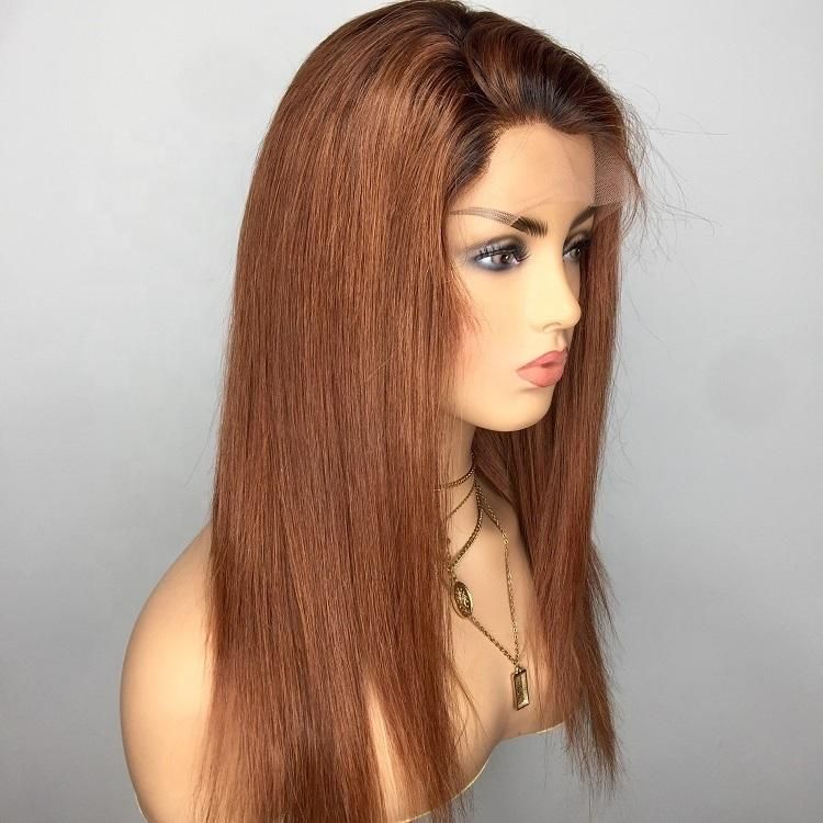 Blonde Colored Long Hairs Brazilian Human Hair Lace Frontal Wig
