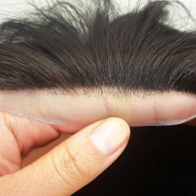 Female Toupee for Women Integration with Silk Top and Bleach Knots Front