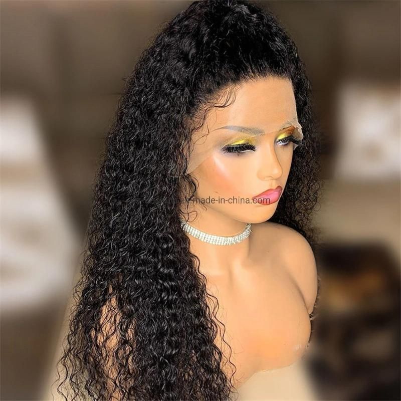 African Fashion Curly Synthetic Fiber Lace Frontal Wig