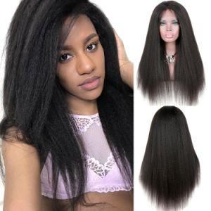 Premier Fast Shipment Kinky Straight Brazilian Virgin Human Hair Full Lace Wig