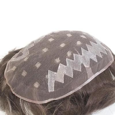 Lw1285: French Lace Suntreak Color Toupee for Men