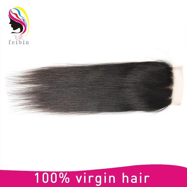 Virgin Brazilian Cuticle Aligned Hair Unprocessed Straight 4X4 Lace Closure