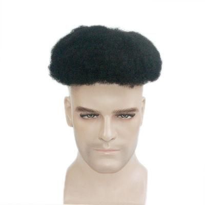 Afro Curl Full French Lace Men&prime;s Human Hair Products