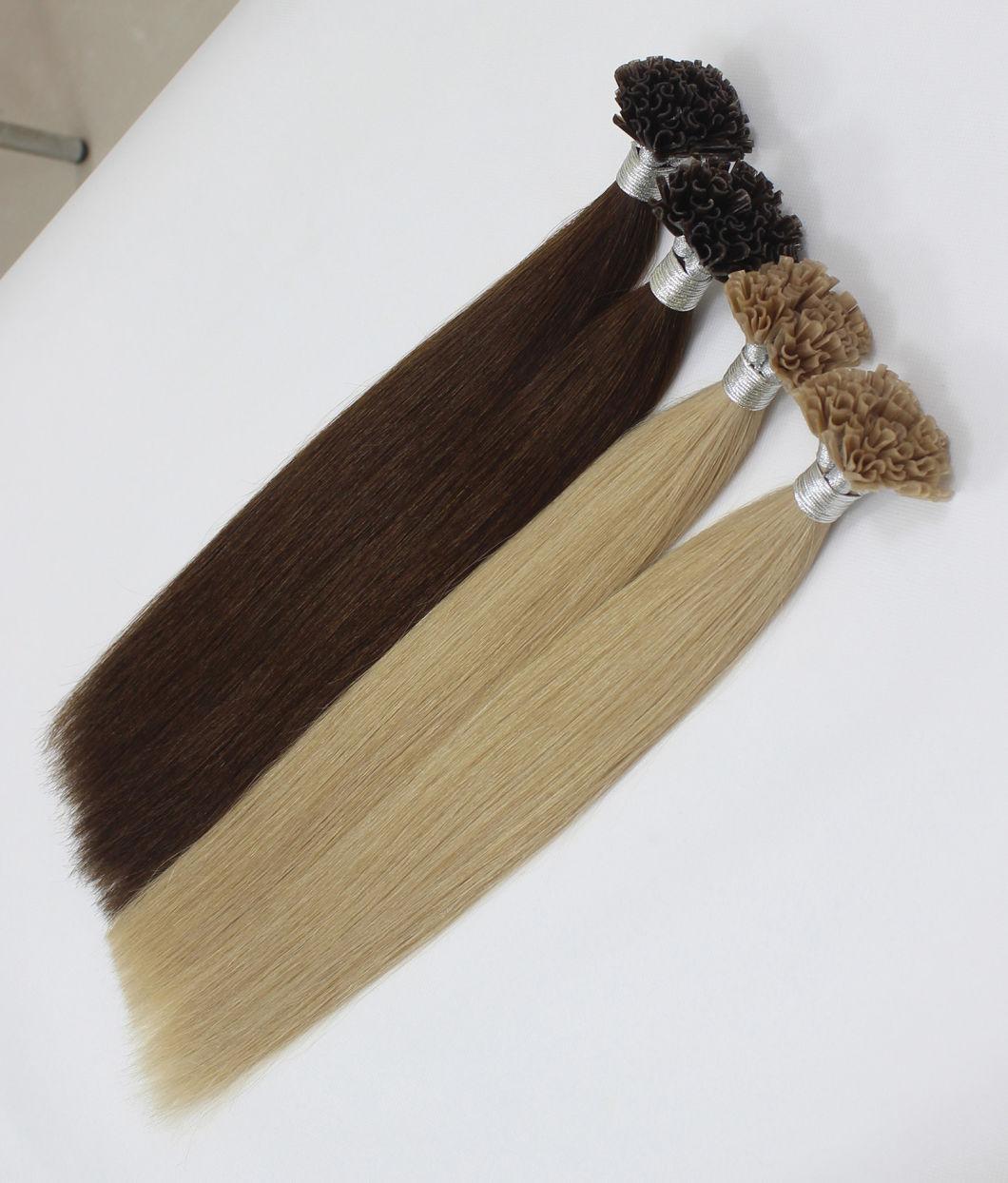 U-Tip Extensions Brazilian Straight Human Hair Bundles Brown Blond Color Remy Human Hair Extensions