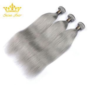 Gray Color Hair Bundle 100% Indian/Peruvian/Malaysian/Brazilian Human Hair with Top Quality