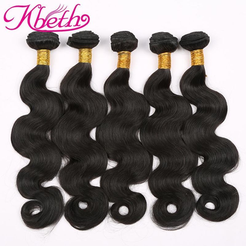 Kbeth Body Wave Human Hair Extension Weave 12A Brazilian Natural Virgin Mink Silky Hair Weft with 3 Closure Vendor Wholesale