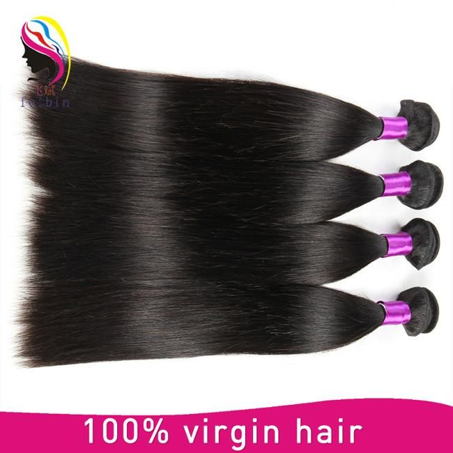 Natural 100% Remy Human Virgin Peruvian Straight Hair Weft