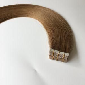 8# Straight Skin PU Tape Virgin Human Hair Extensions