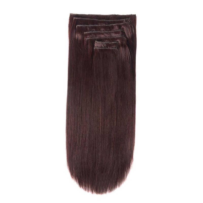 2015 Popular Color Grade 8A Human Hair Extensions, Silver Remy Human Hair Clip in Hair Extensions