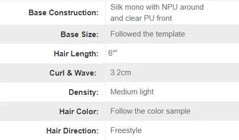 Ljc473 Indian Human Hair with Grey Hair in Synthetic Hair Systems