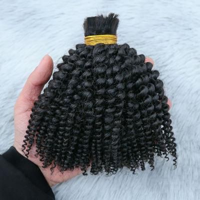 Wholesale Bulk Virgin Hair Raw Indian Human Hair Afro Curly Hair Bulk