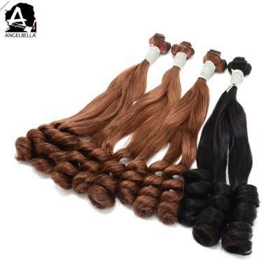 Angelbella New Rose Funmi Wave Raw Mink Brazilian Hair 1b# 33# Human Remy Hair Weaving