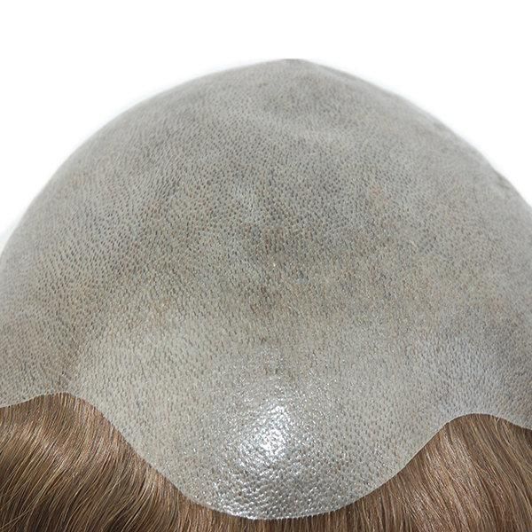 Ljc704b 4 Clips Around Perimeter Natural Hair Toupee