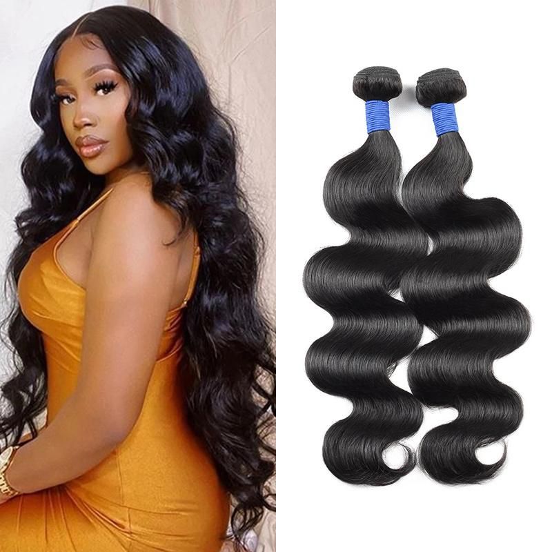 Kbeth Human Hair Extensions Body Wave Malaysian Lace Frontals with Baby Hair and 3 Bundles Bundle 10A Virgin Malaysian Peruvian Hair Extension with Lace Closure