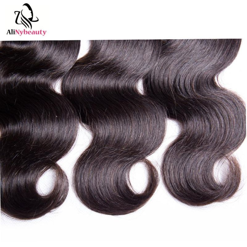 Alinybeauty Wholesaler Natural Wave Hair Extension Virgin Brazilian Human Hair