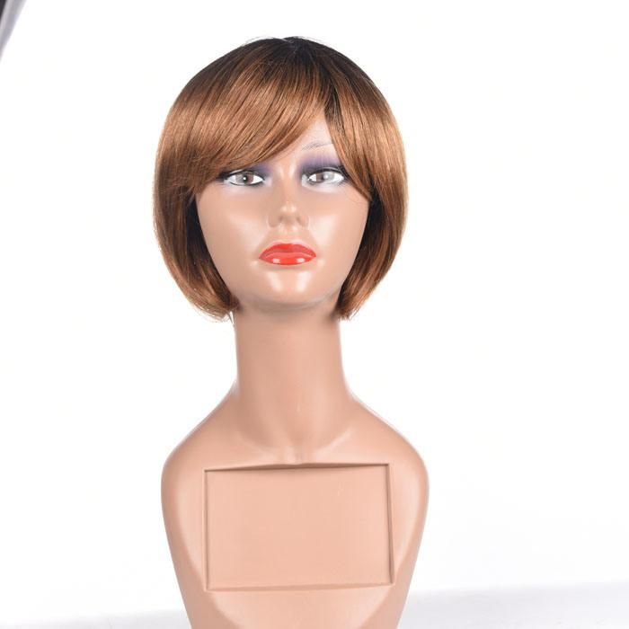 10A Brown Human Hair Bob Wig Ombre Color 1b/30