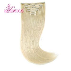 Hair Extension Clip in Human Haur Blonde 120gram 7PCS Remy Human Hair Extensions Clip in Real Hair Natural Hair Straight 22inch