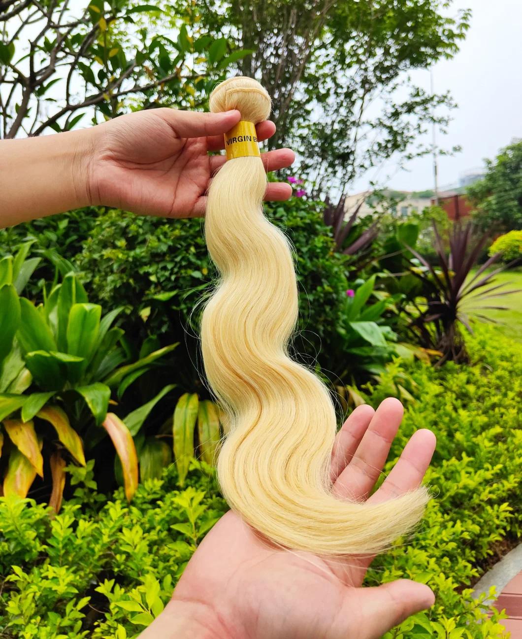 40 Inch Raw 613 Virgin Hair Body Wave Shiny No Tangle 613 Blonde Human Hair Extension