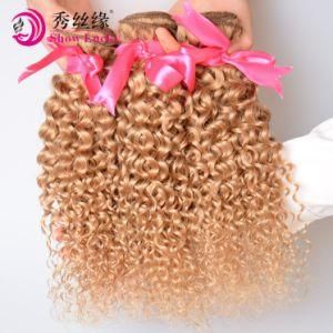 Wholesale Brazil Kinky Curly Hair Weave Cuticle Remy Virgin Blonde Color Brazilian Curl Human Hair