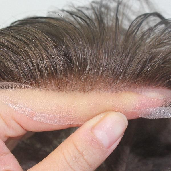 Custom Made French Lace Man Toupee Remy Hair