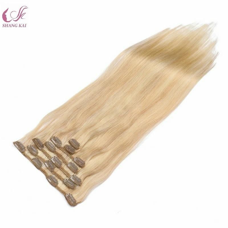 Brazilian Remy Human Hair Extension Human Hair Clip 100% Human Hair