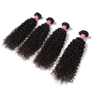 Natural Color Curly Hair Weaving Human Hair Extension Braiding