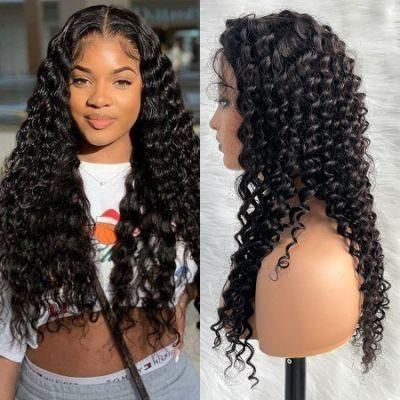 Best China Toupees Wholesale Brazilian Virgin Hair Deep Weave 5X5 HD Front Lace Wigs Human Hair Wig