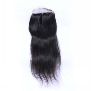 HD Swiss Lace Closure 4X4 with Preplucked Baby Hair Brazilian Human Hair