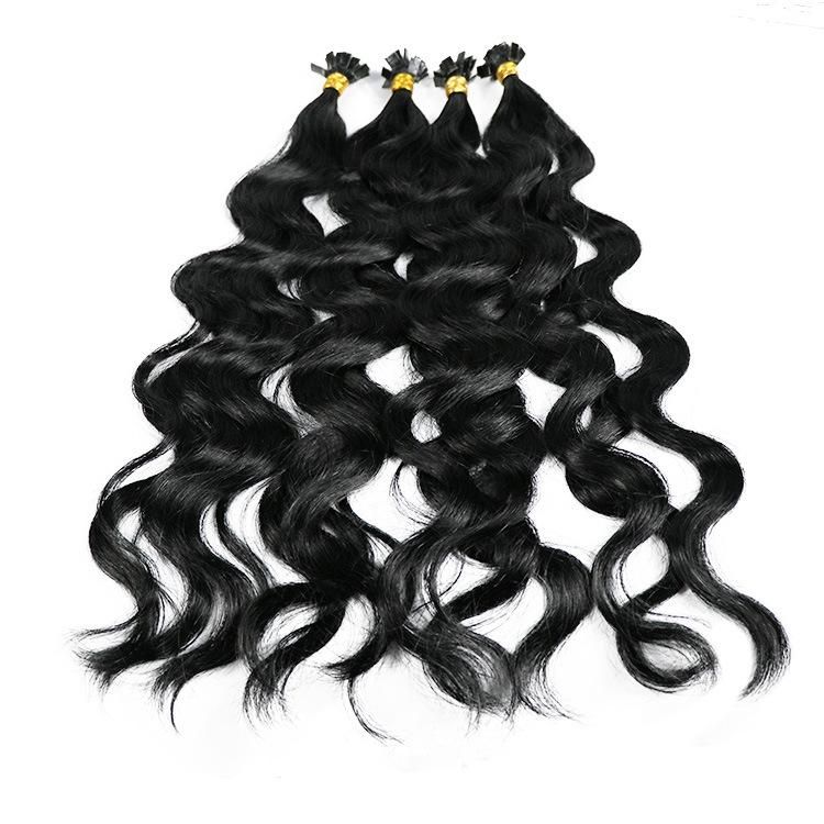 Wholesale Raw Remy Virgin Human Hair Double Drawn Body Wave Flat Tip Hair Extensions