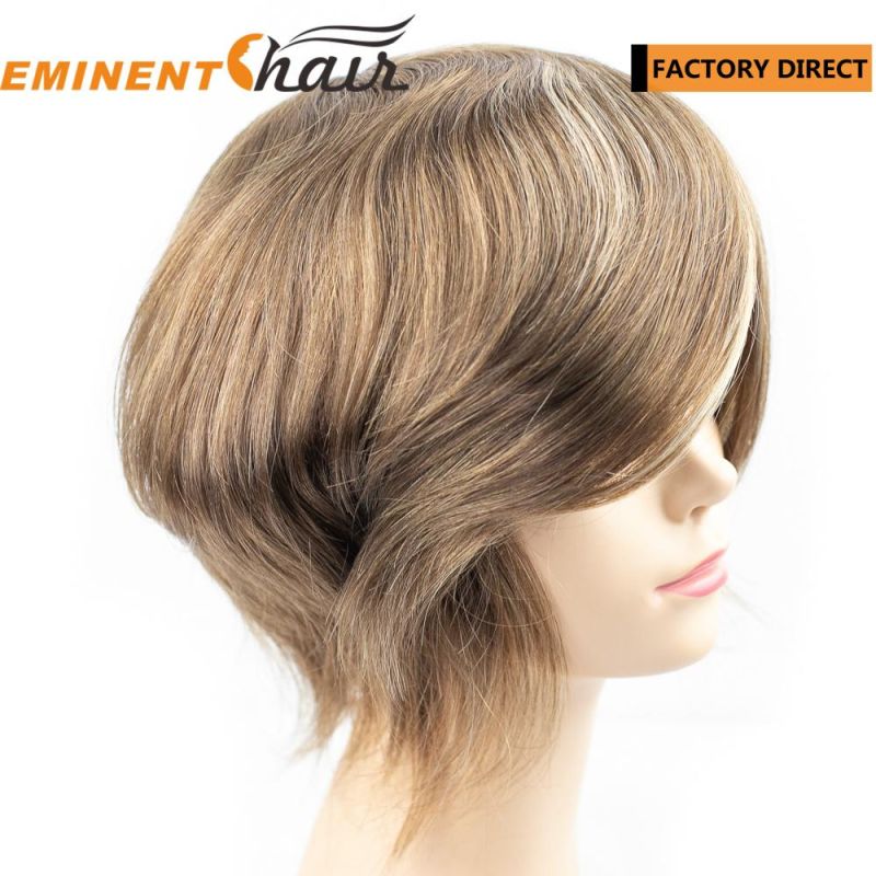 Lace Toupee for Women Natural Straight Wig Short Hair Piece