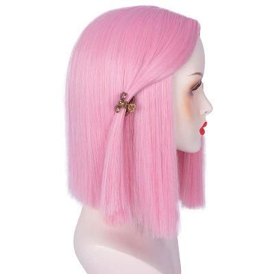 Fashion and Charming, 1b/Pink 13*4 Lace Frontal Short Bob Wigs
