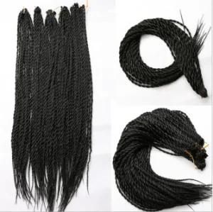 Chemical Fiber Braid Hair Dyed Large Braids Black Wig