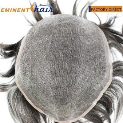 Factory Direct Custom Fine Welded Mono #0.12 Mono Lace Toupee for Men