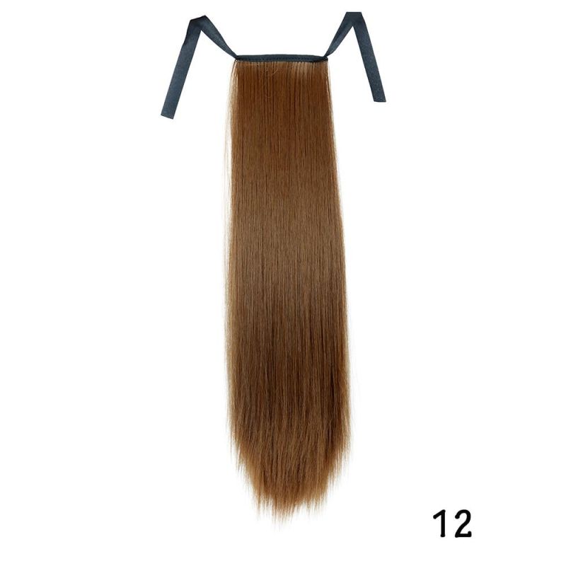 Long Straight Ponytail Hair Synthetic Extensions