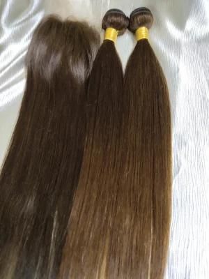 Dark Brown Aligned Cuticle Brazilian Human Hair Bundles