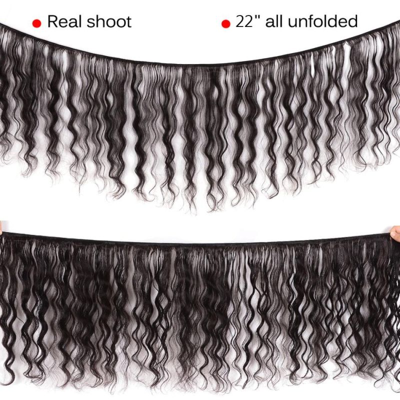 10A Body Wave Human Hair Bundles with Closure 100% Virgin Hair 4 Bundles with Closure