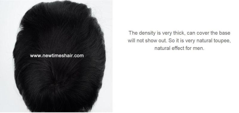 Full Skin Base Super Thin High Quality Men′s Wigs