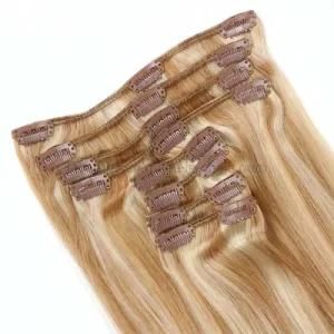 Factory Price Silky Straight Brazilian Remy Natural Clip Human Hair Extension